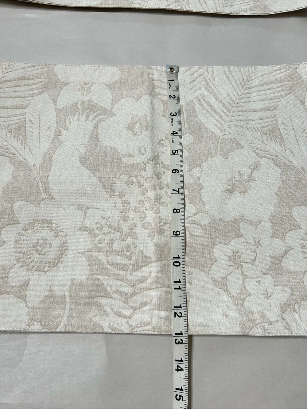 Tommy Bahama Neutral Floral & Parrot Placemats Set of 3 Tropical Summer Beachy